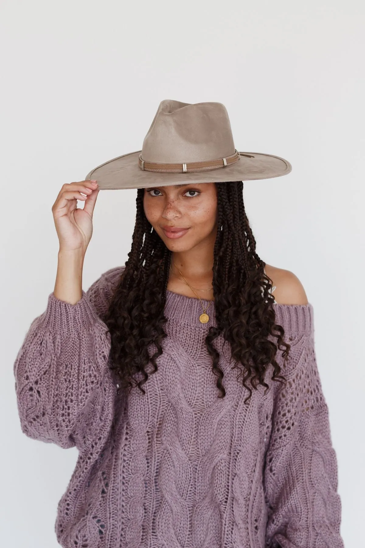 Houston Fedora Hat - Taupe