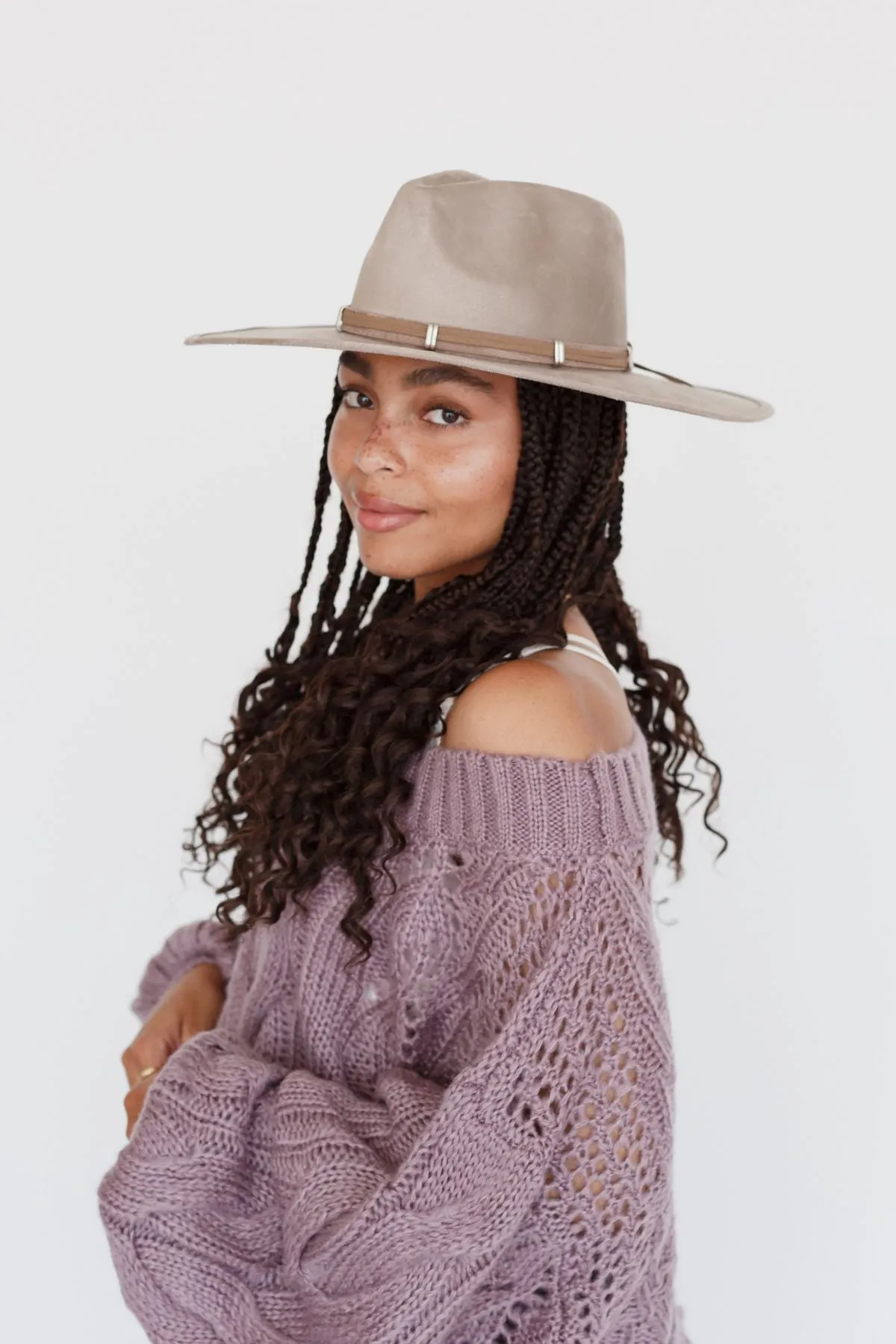 Houston Fedora Hat - Taupe