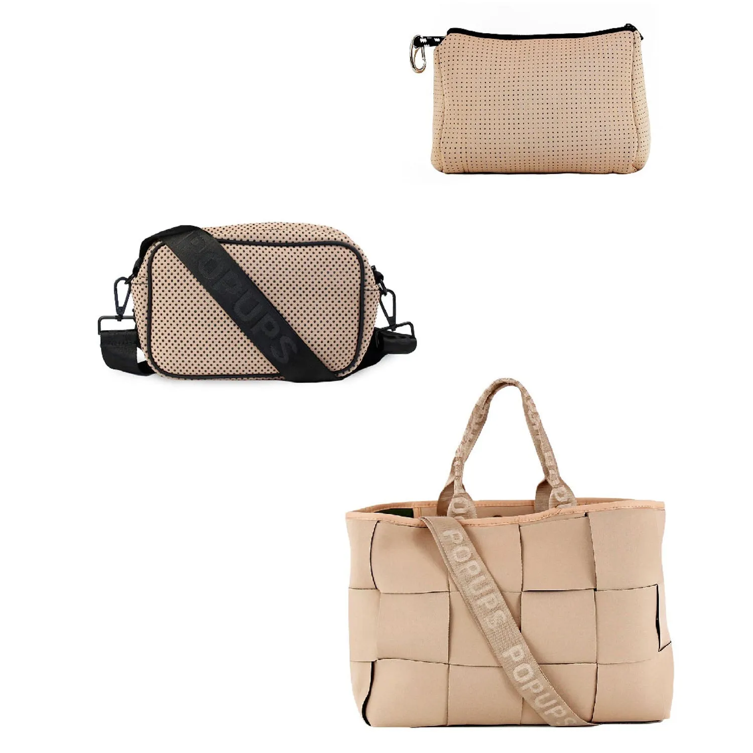 ICON TOTE   CAMERA BAG   POUCH - TAN