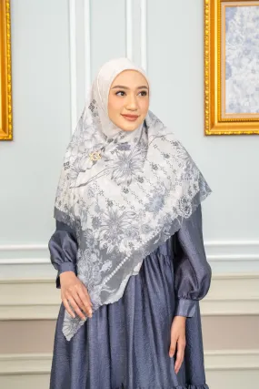 Kananta Scarf Syar'i Charcoal Frost