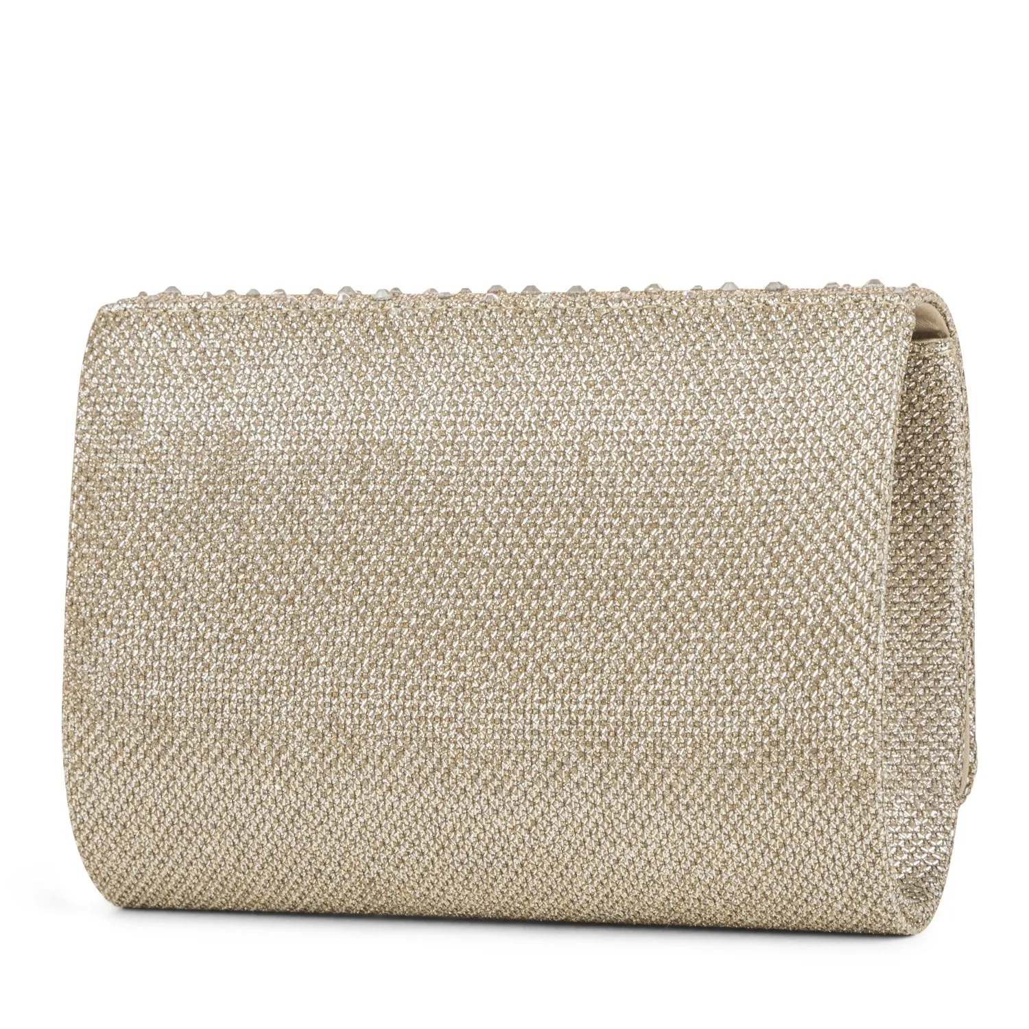 Katie Lurex Evening Clutch with Stones