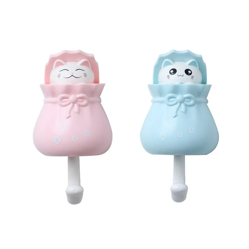 Kawaii Cat Decorative Wall Mount Key Holder