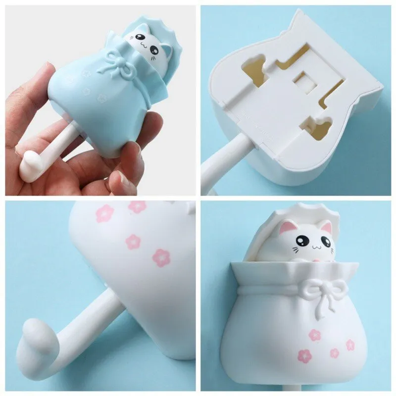 Kawaii Cat Decorative Wall Mount Key Holder