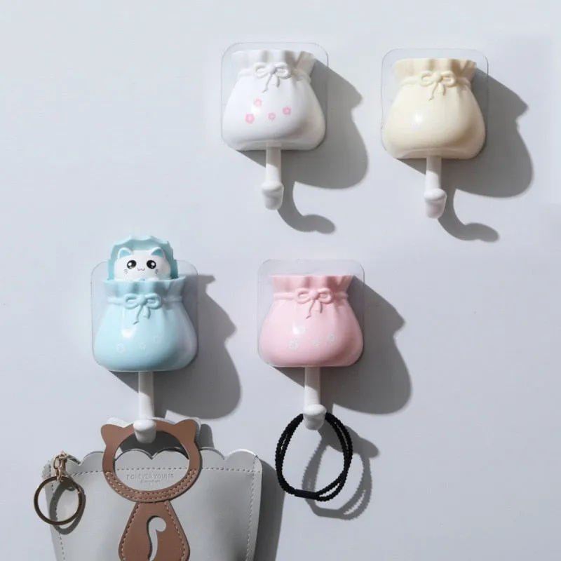 Kawaii Cat Decorative Wall Mount Key Holder