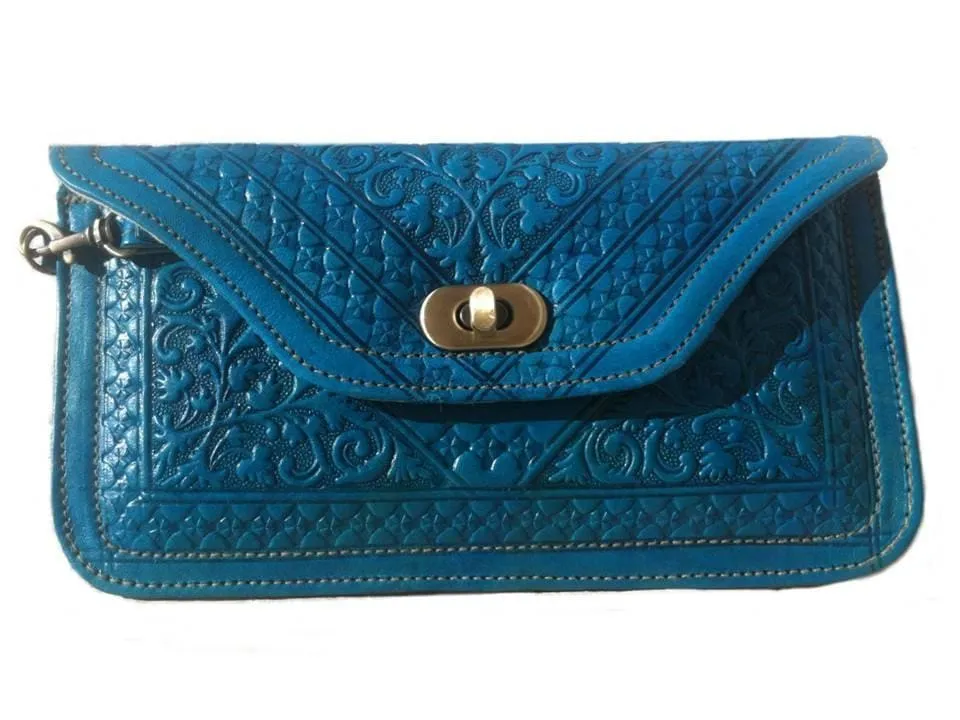 Kharrazine Clutch - Turquoise