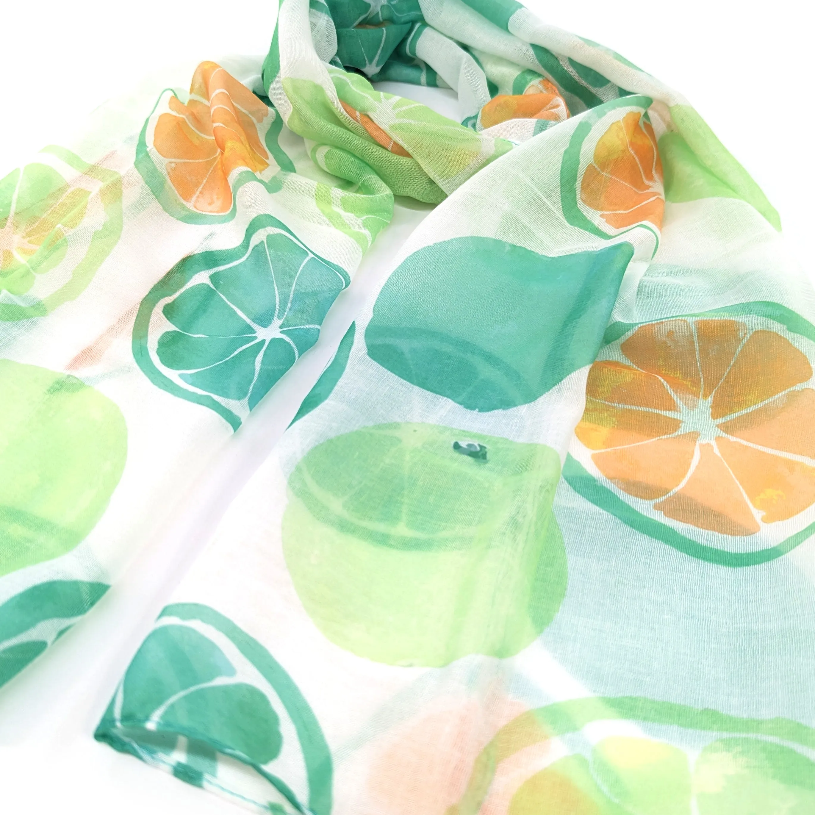 Lemon & Lime Slices Scarf