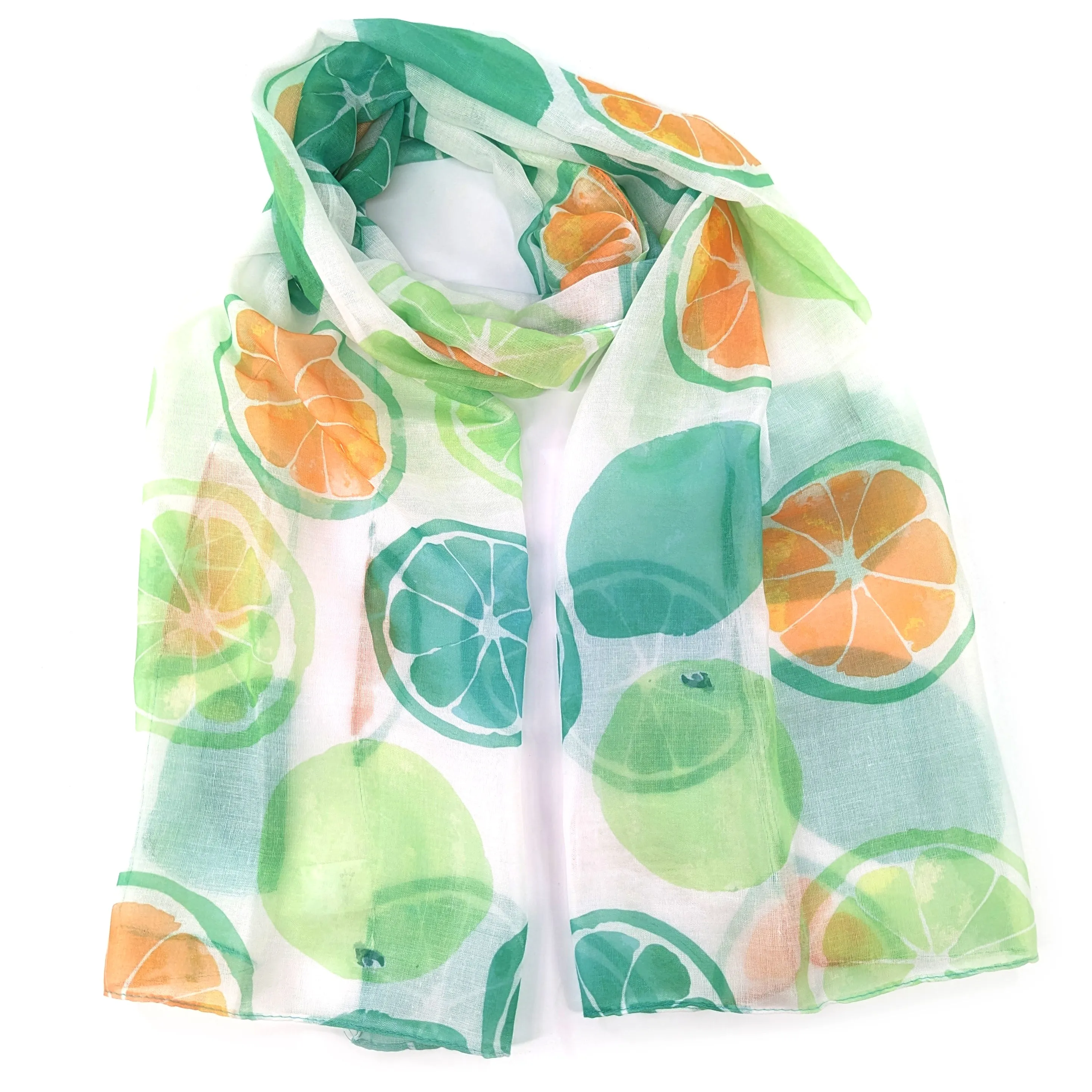 Lemon & Lime Slices Scarf