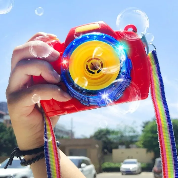 Light Music Bubble Blower Camera For Kids