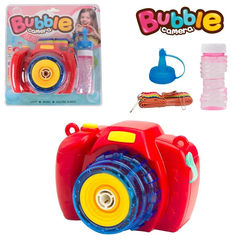 Light Music Bubble Blower Camera For Kids