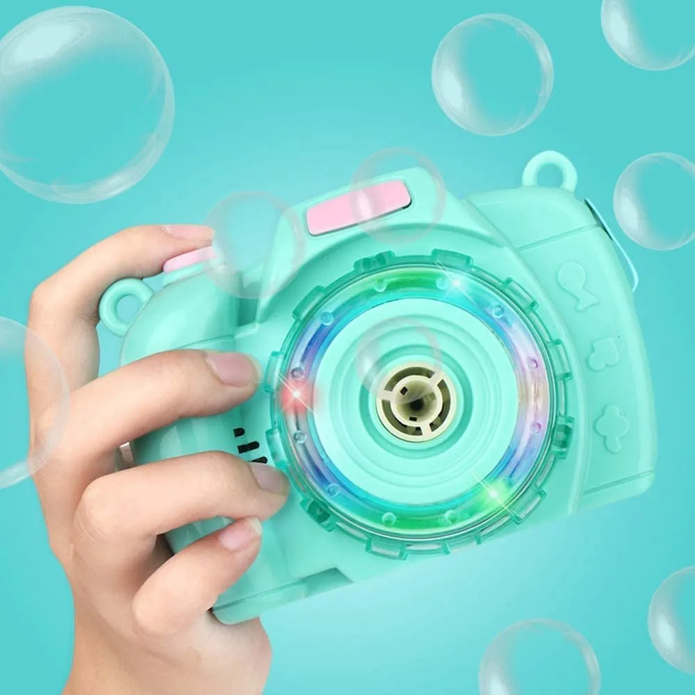 Light Music Bubble Blower Camera For Kids