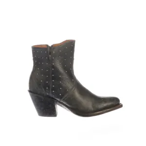 Lucchese Women's Harley Stud Booties - Black