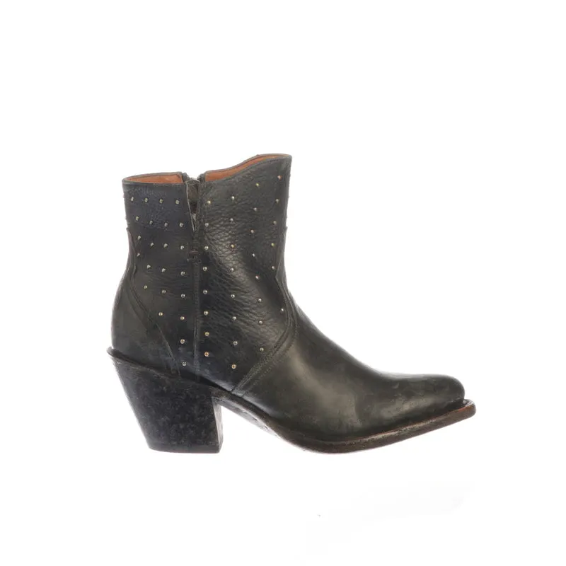 Lucchese Women's Harley Stud Booties - Black