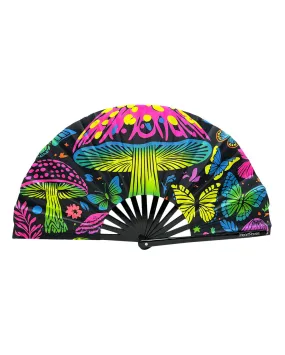 Magic Psychedelic UV Reactive Hand Fan