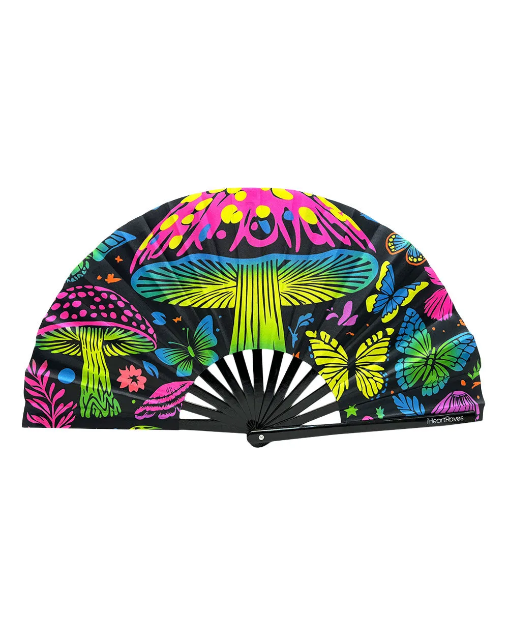 Magic Psychedelic UV Reactive Hand Fan