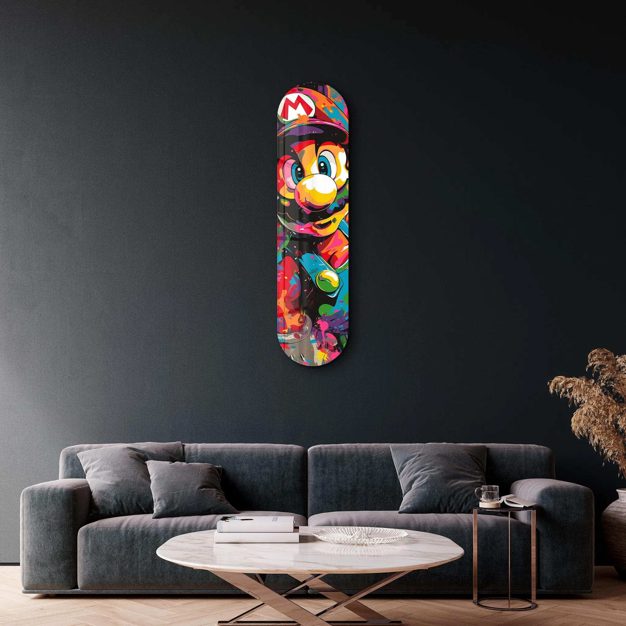 Mario Fan Art | Glass Wall Art