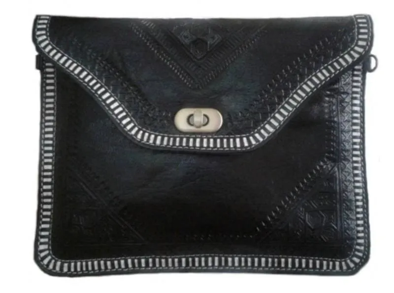 M'dina Square Clutch - Black