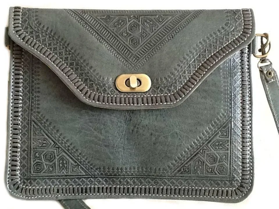 M'dina Square Clutch - Grey