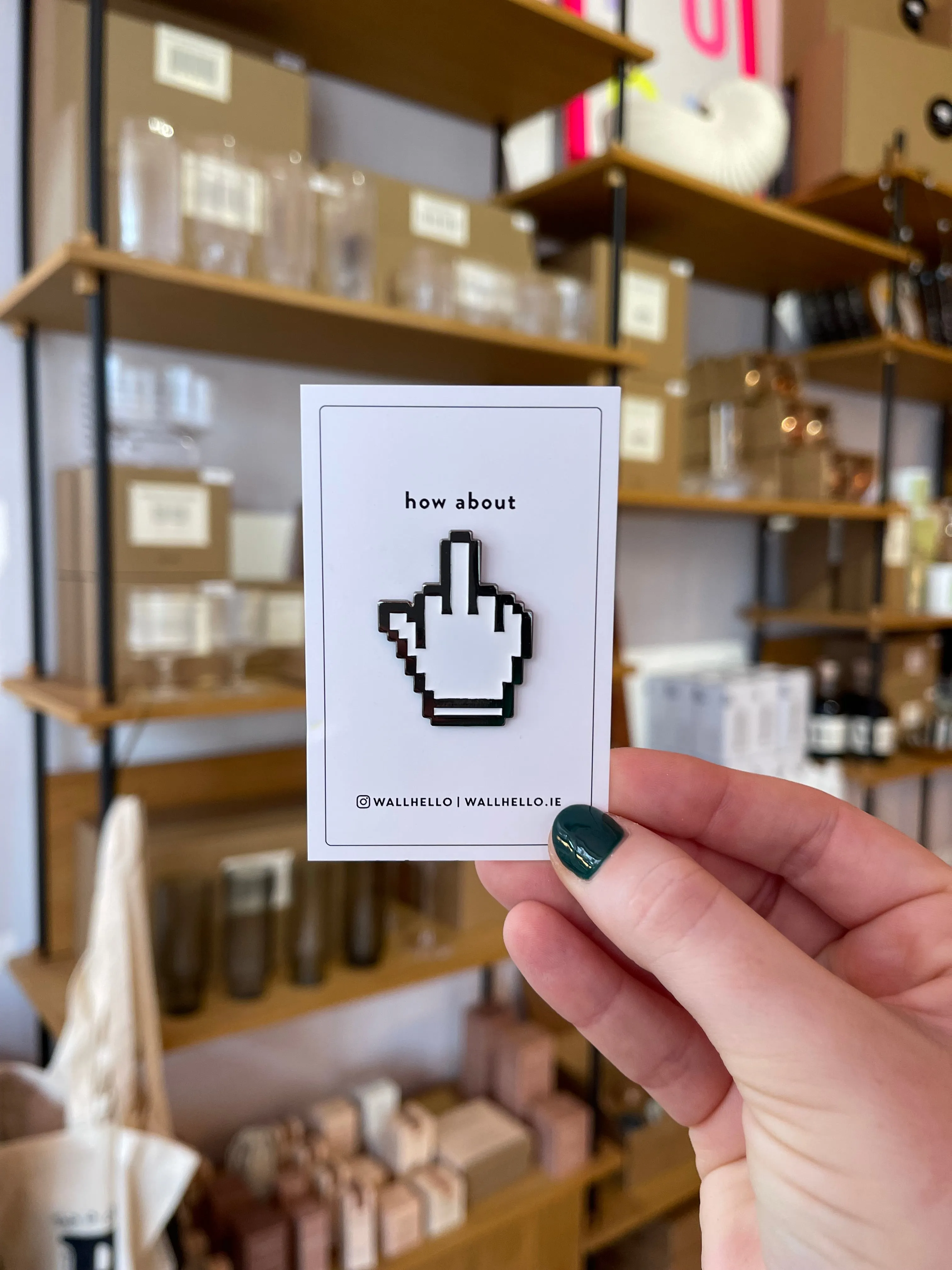 Middle Finger Enamel Pin