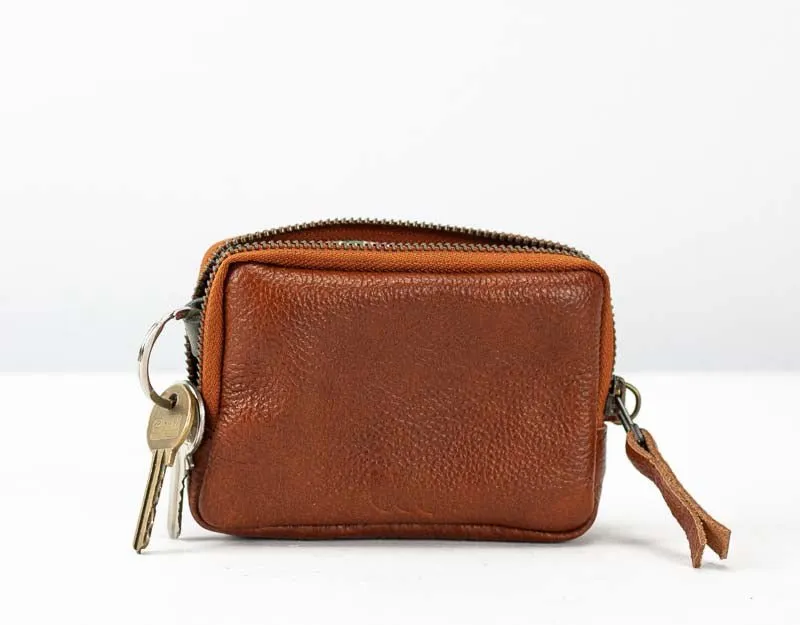 Myrto wallet - Brown leather