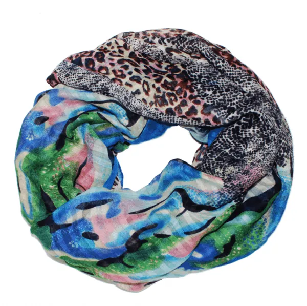 Ombre Abstract Animal Print Scarf