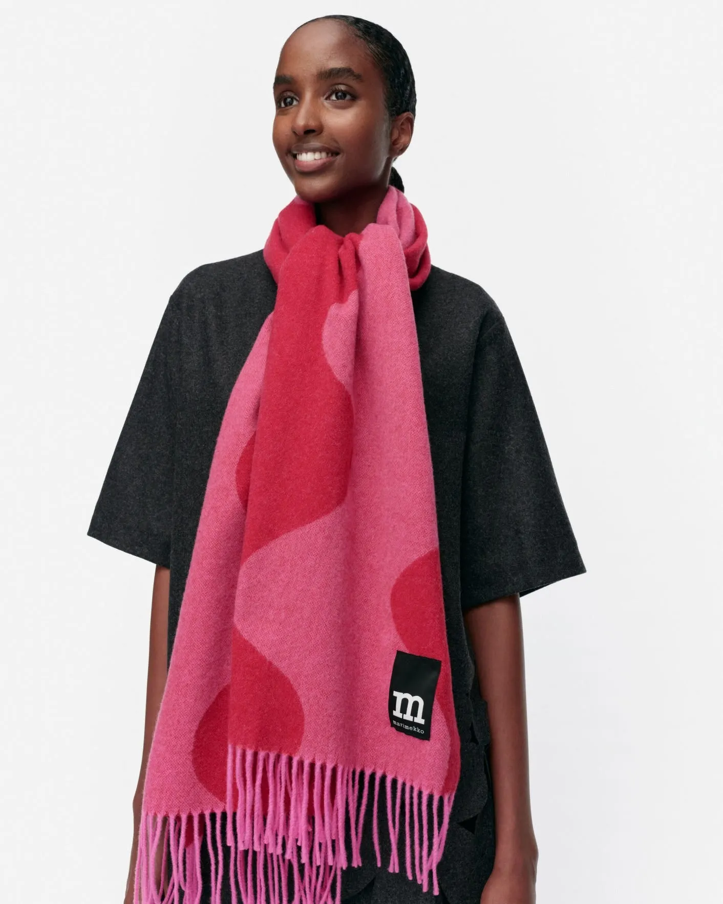 ovlin lokki scarf - pink/red