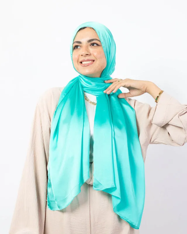 Plain Wide Satin Scarf