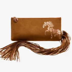 Ponytail Clutch “Hunter Brown”