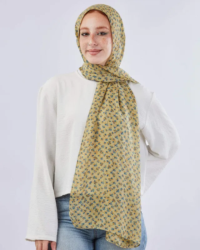 Printed Satin Scarf