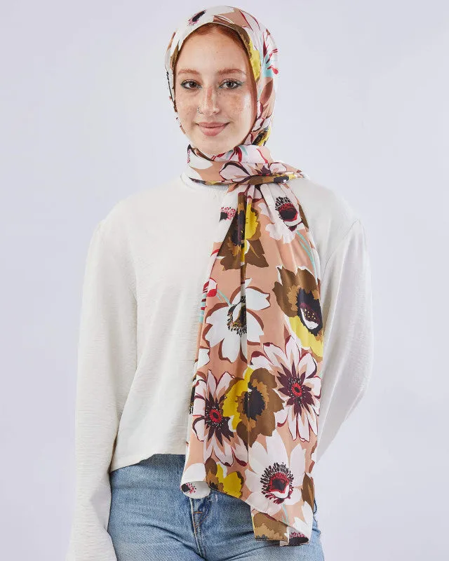 Printed Satin Scarf