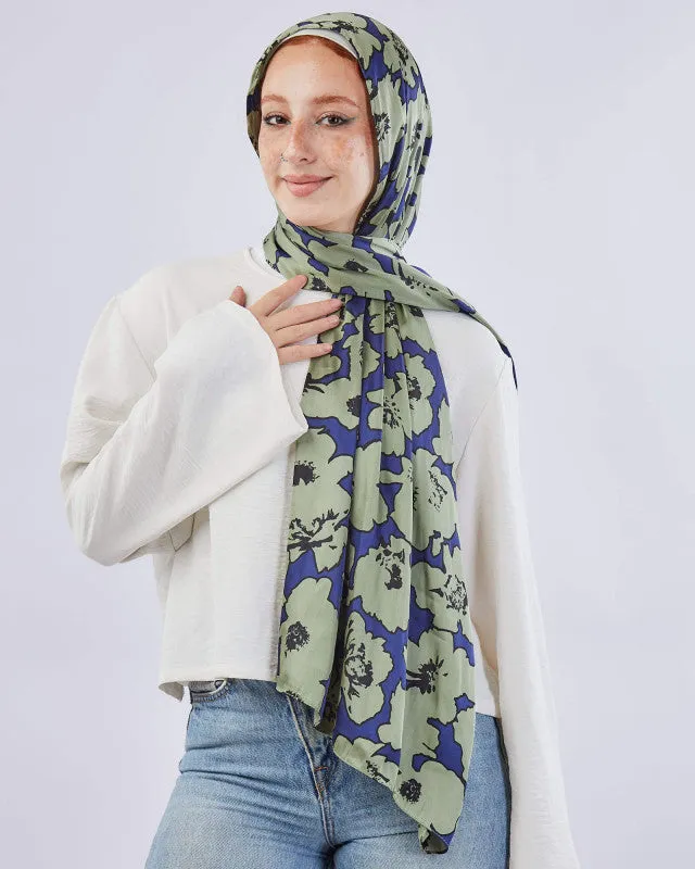 Printed Satin Scarf