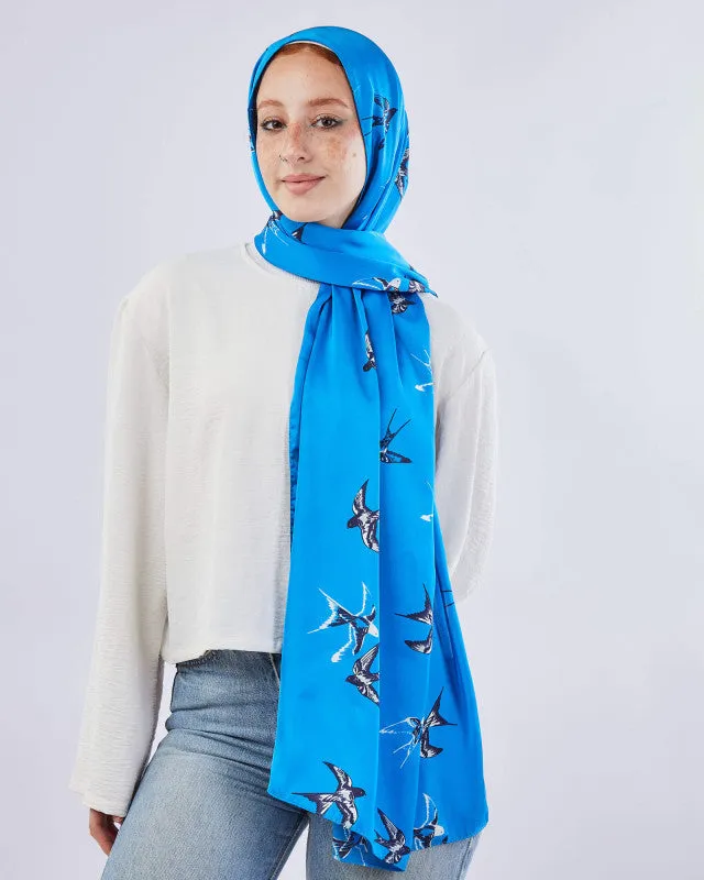 Printed Satin Scarf