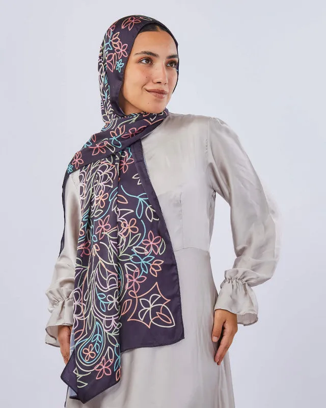 Printed Satin Scarf