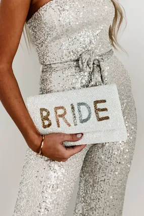 "Bride" Beaded Clutch (Tonal Bride)