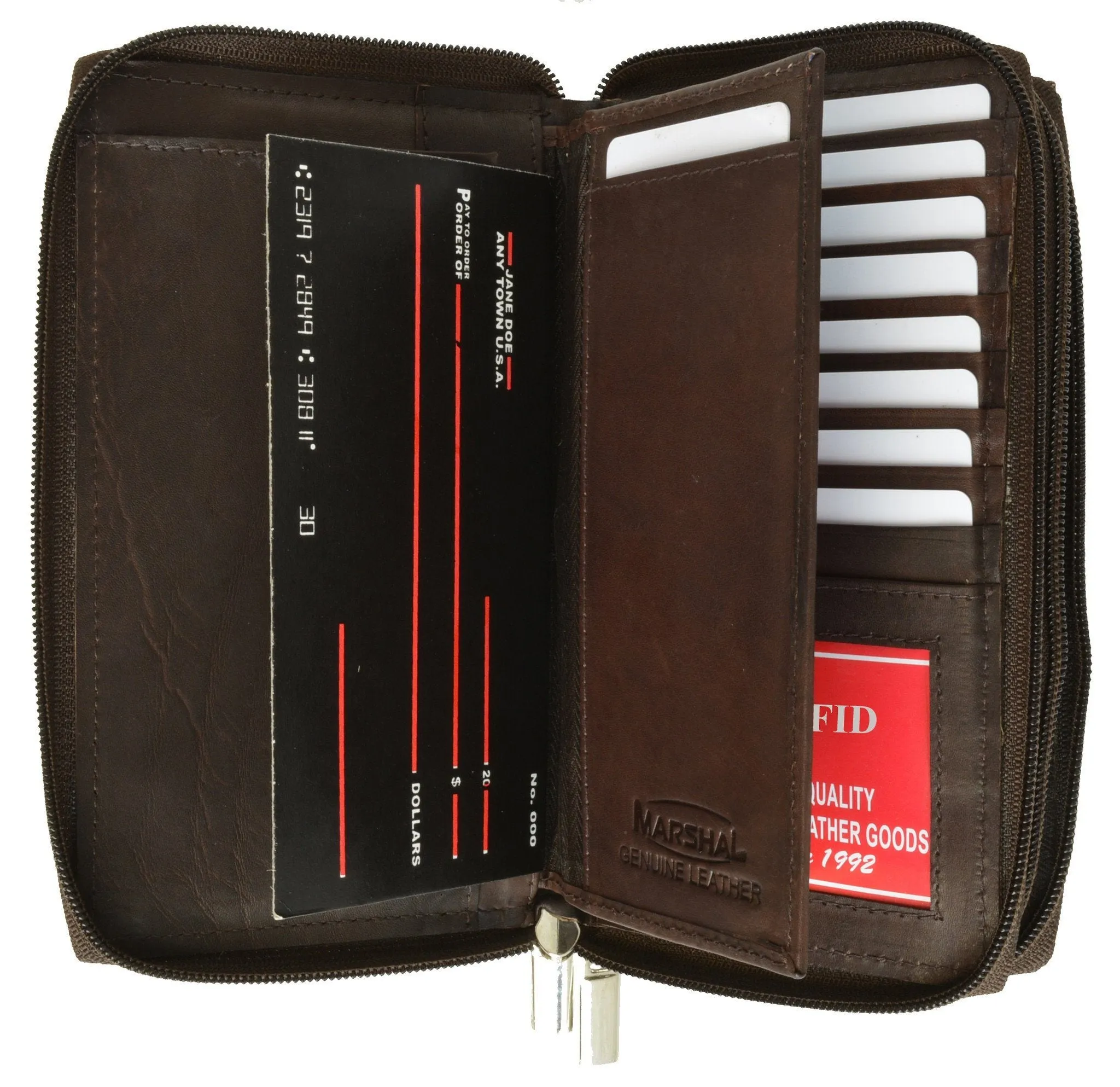 RFID Blocking Leather Wallet