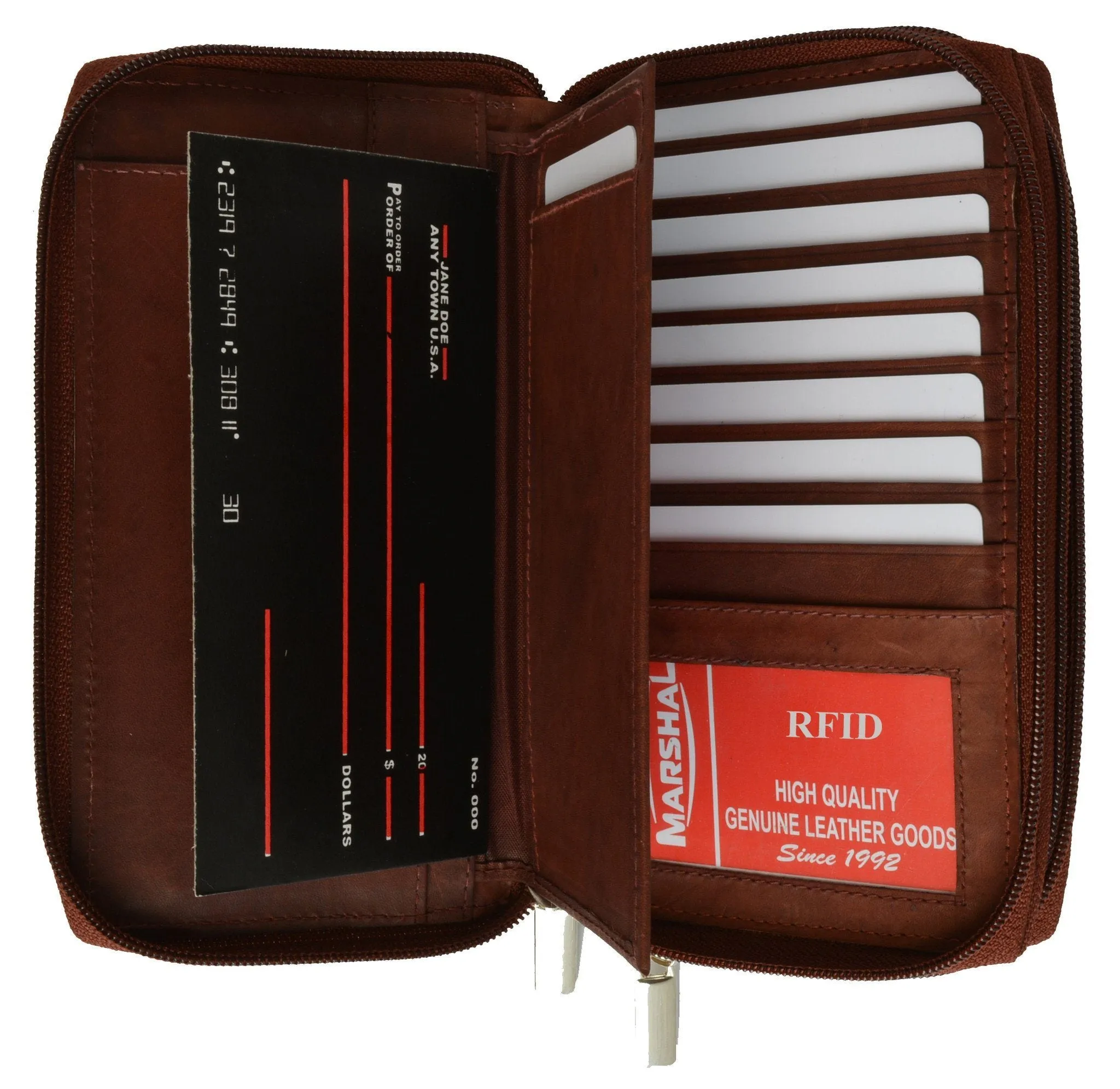 RFID Blocking Leather Wallet