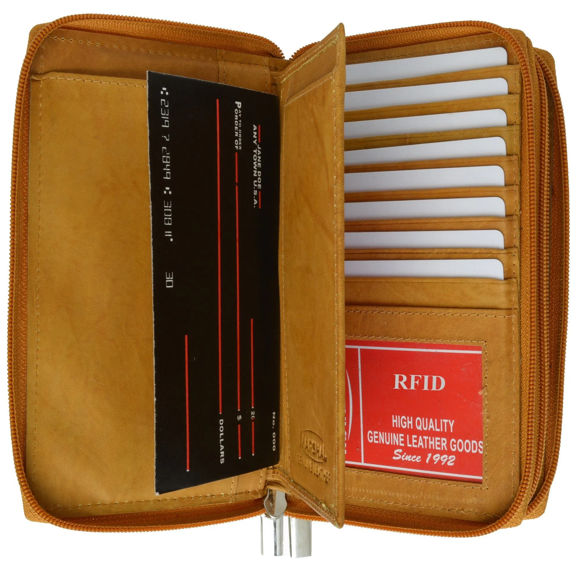 RFID Blocking Leather Wallet