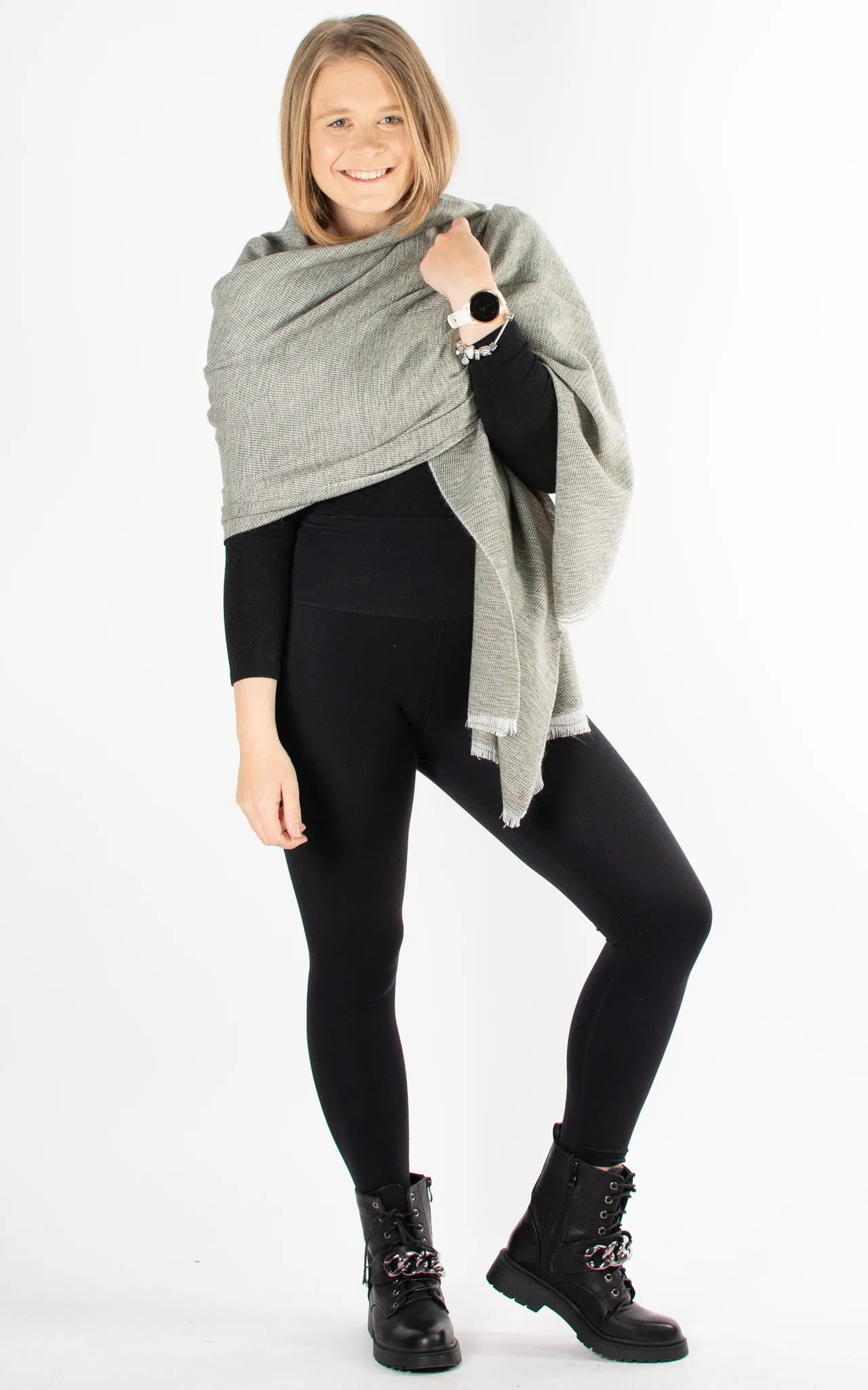 Scarf | Fine Knit | Grey