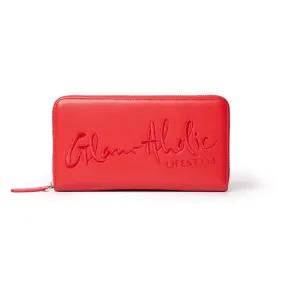 SIGNATURE LOGO JUMBO WALLET RED