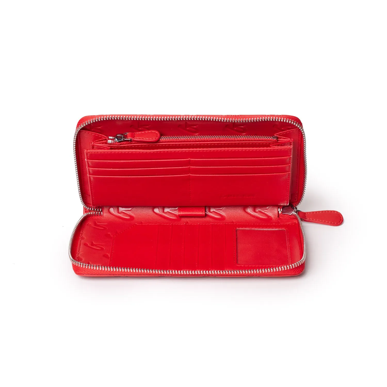 SIGNATURE LOGO JUMBO WALLET RED