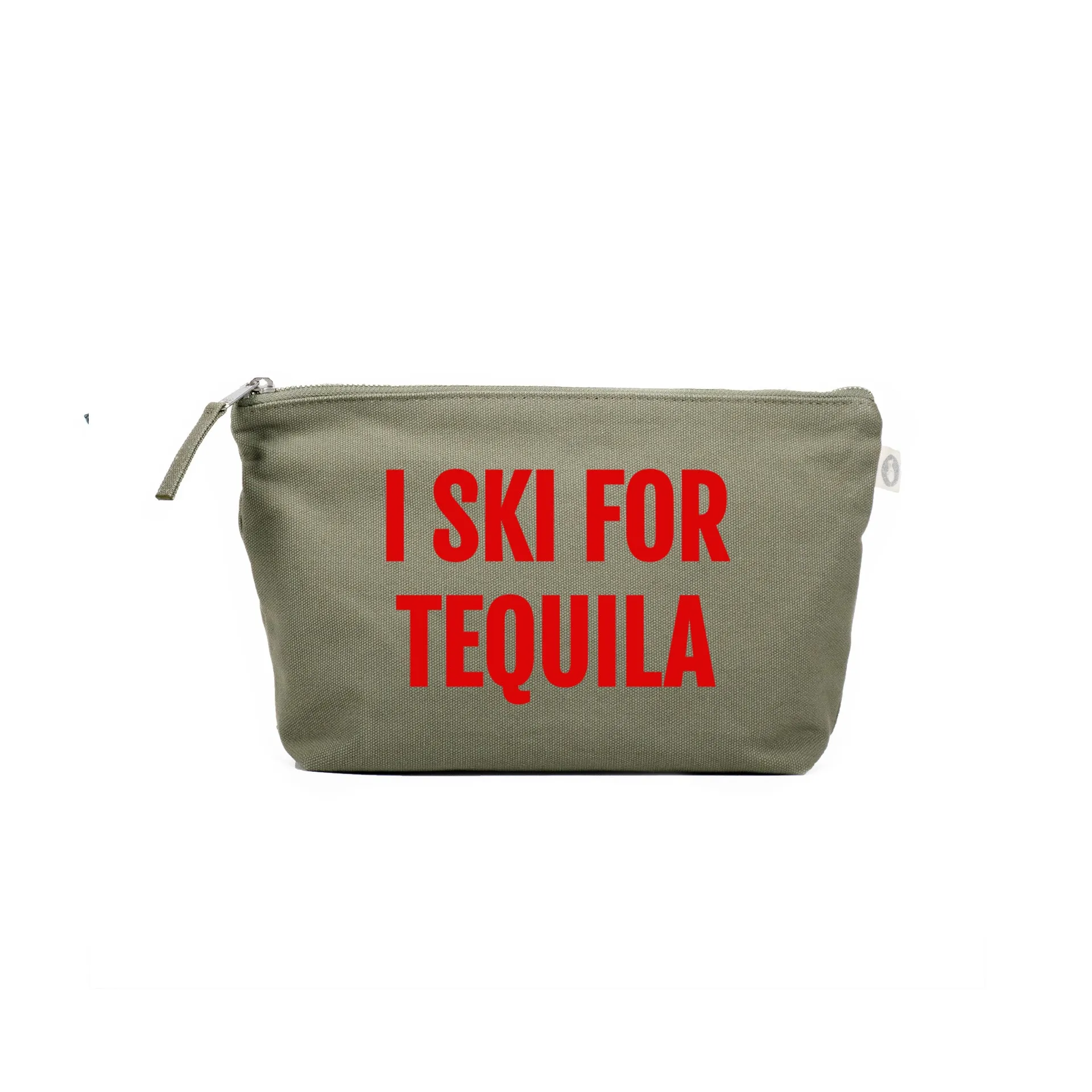 SKI Collection: Clutch Bag Olive with Red Matte I SKI FOR TEQUILA