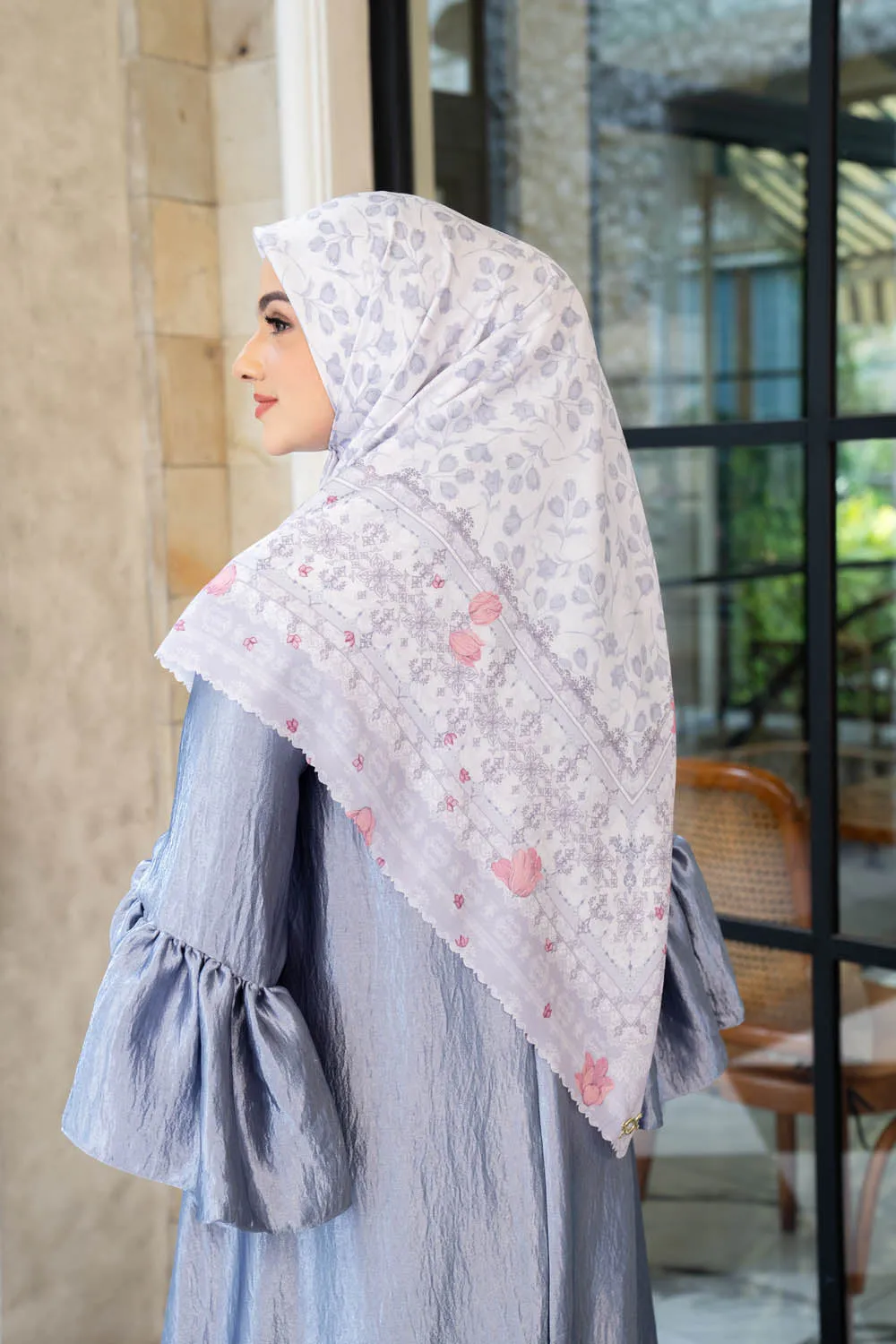 Sophia Scarf Syar'i Ashen Pearl