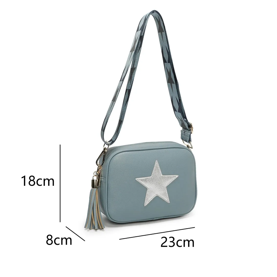 Star Camera Bag & Star Strap - Denim Blue