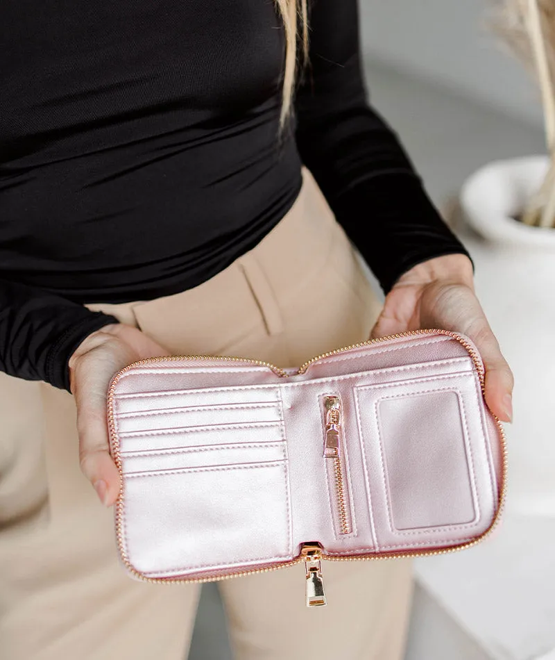 Starla Wallet - Pink Metallic