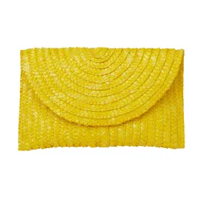 Straw Clutch - Yellow