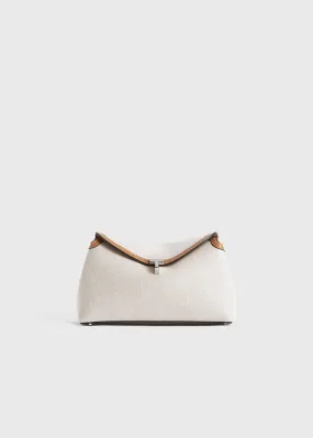 T-Lock clutch ecru/tan