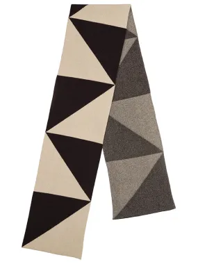 Triangle Scarf Black & Oatmeal