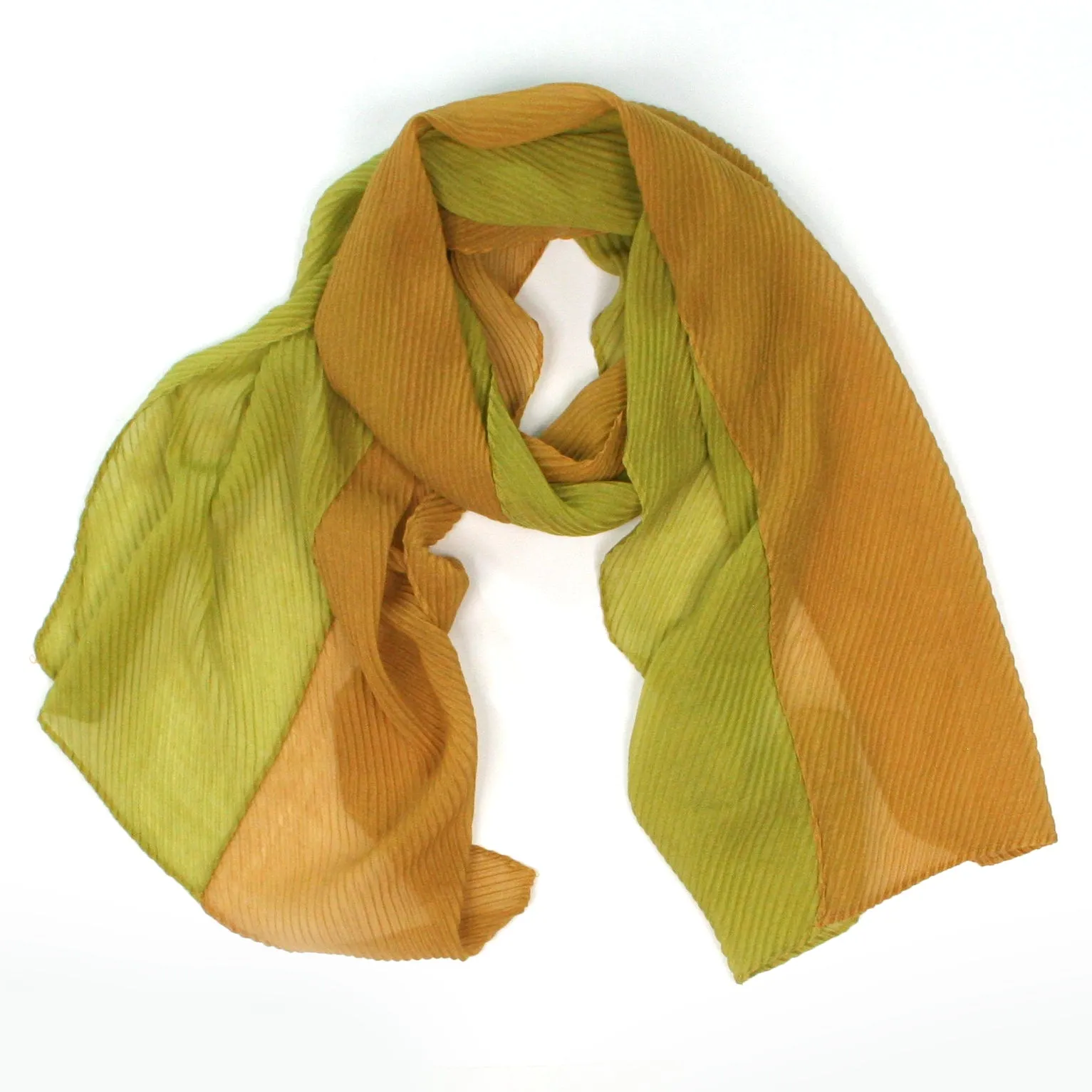 Two Tone Crinkle Cut Scarf