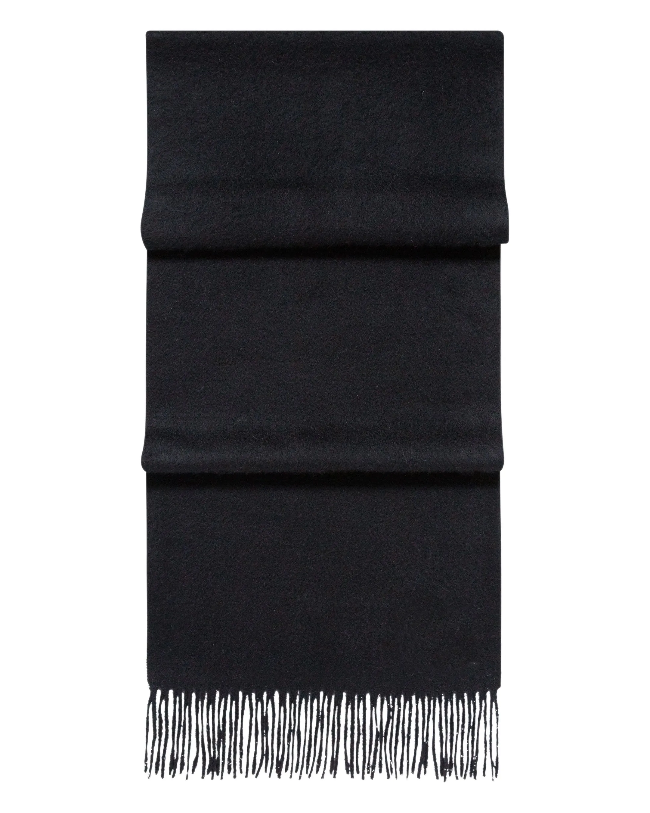 Unisex Woven Cashmere Scarf Black