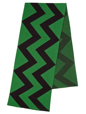 Vertical Zigzag Scarf Pagoda & black