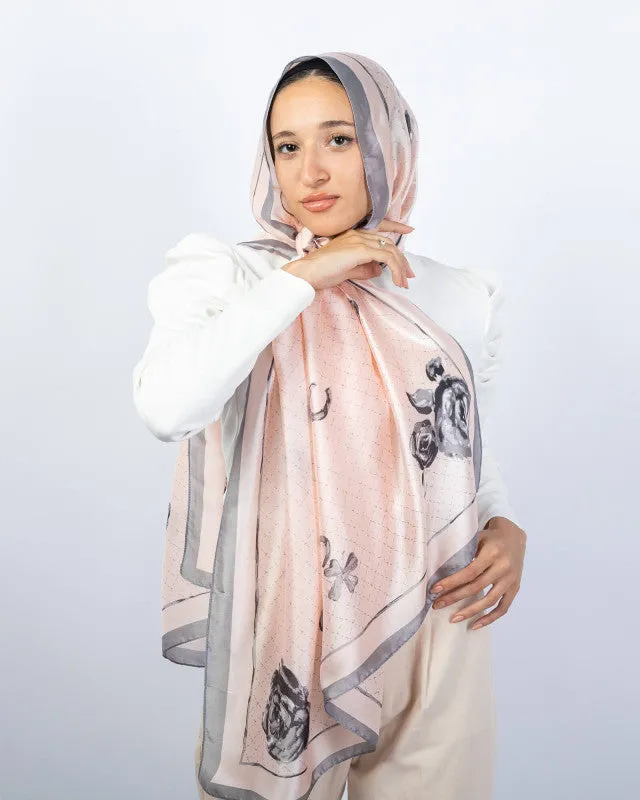 Wide Satin Scarf